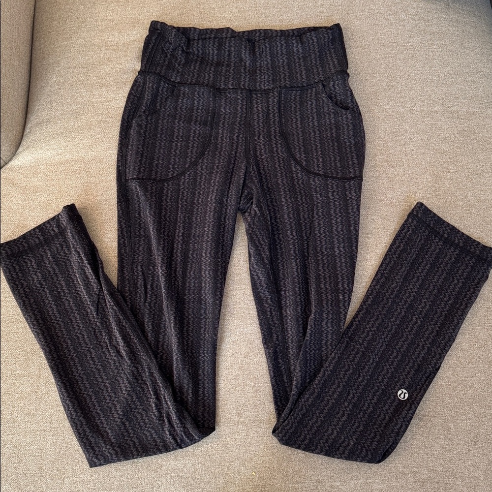 Lululemon Athletica Gray Patterned Leggings